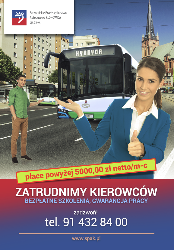 Praca kierowca autobusu Szczecin