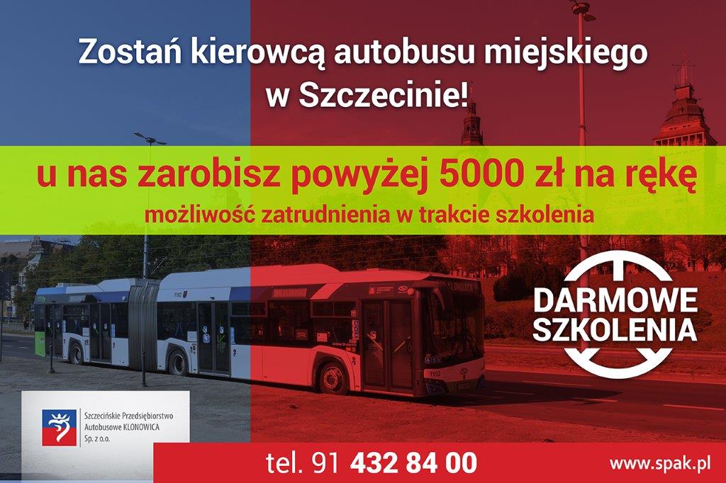 Praca kierowca autobusu Szczecin