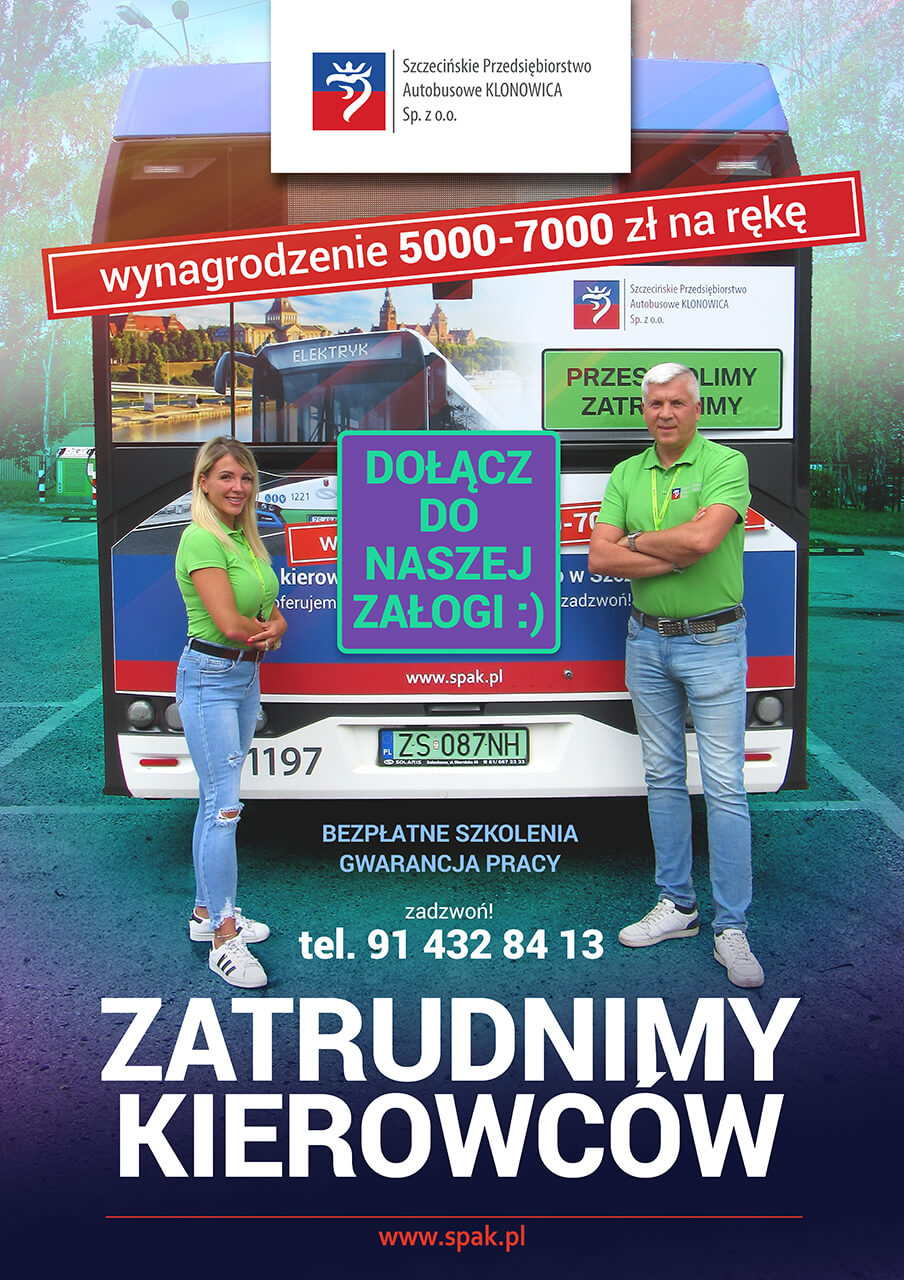 Praca kierowca autobusu Szczecin